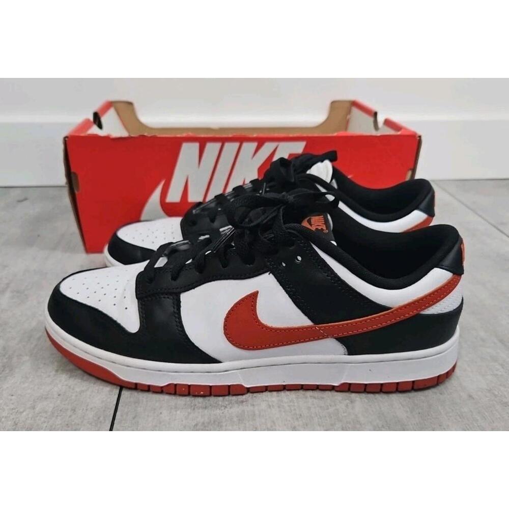 Nike‎ Dunk Low Sneakers Dragon Red 9.5 White/Black DV0833 108